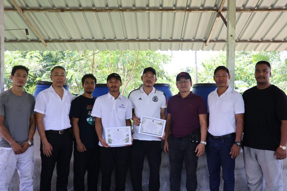 Officials along with the interns during the completion of the Internship Completion Programme at its Agroforestry Training Centre, Karagaon, on August 29.
